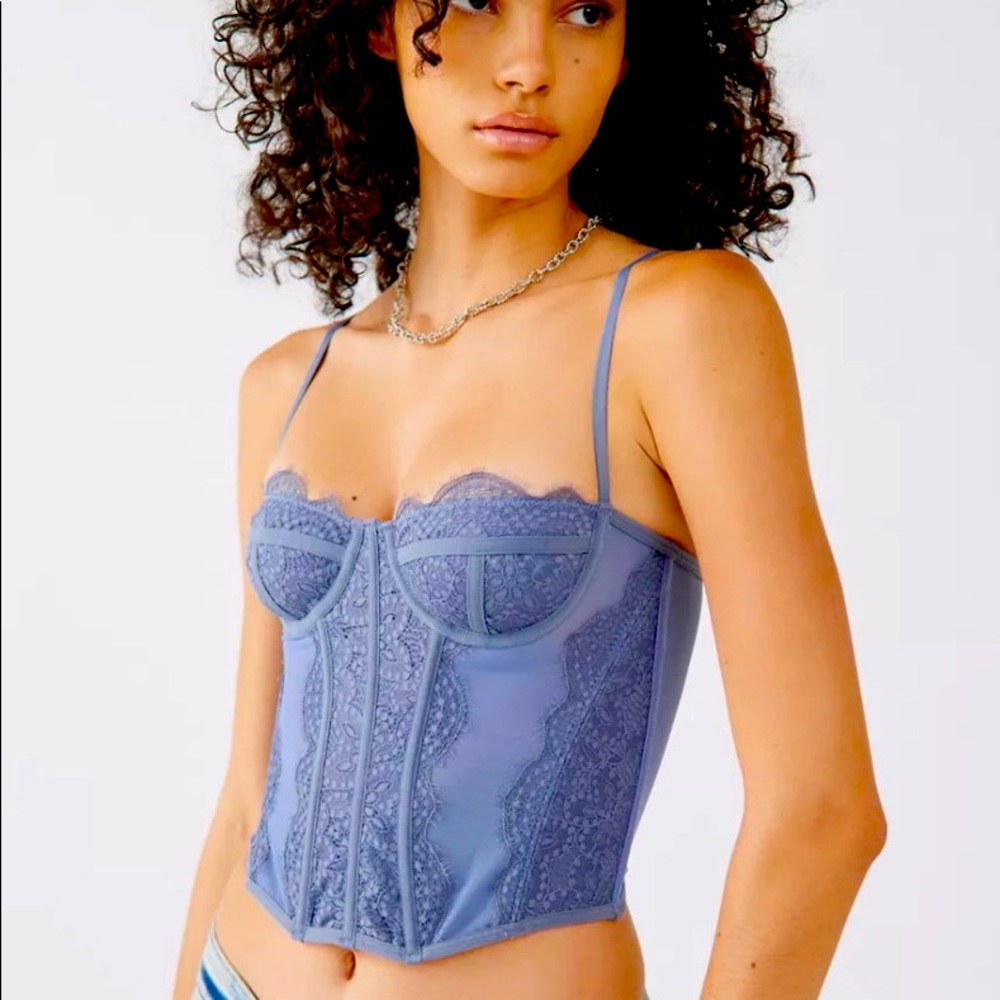 urban outfitters modern love corset in blue 💙